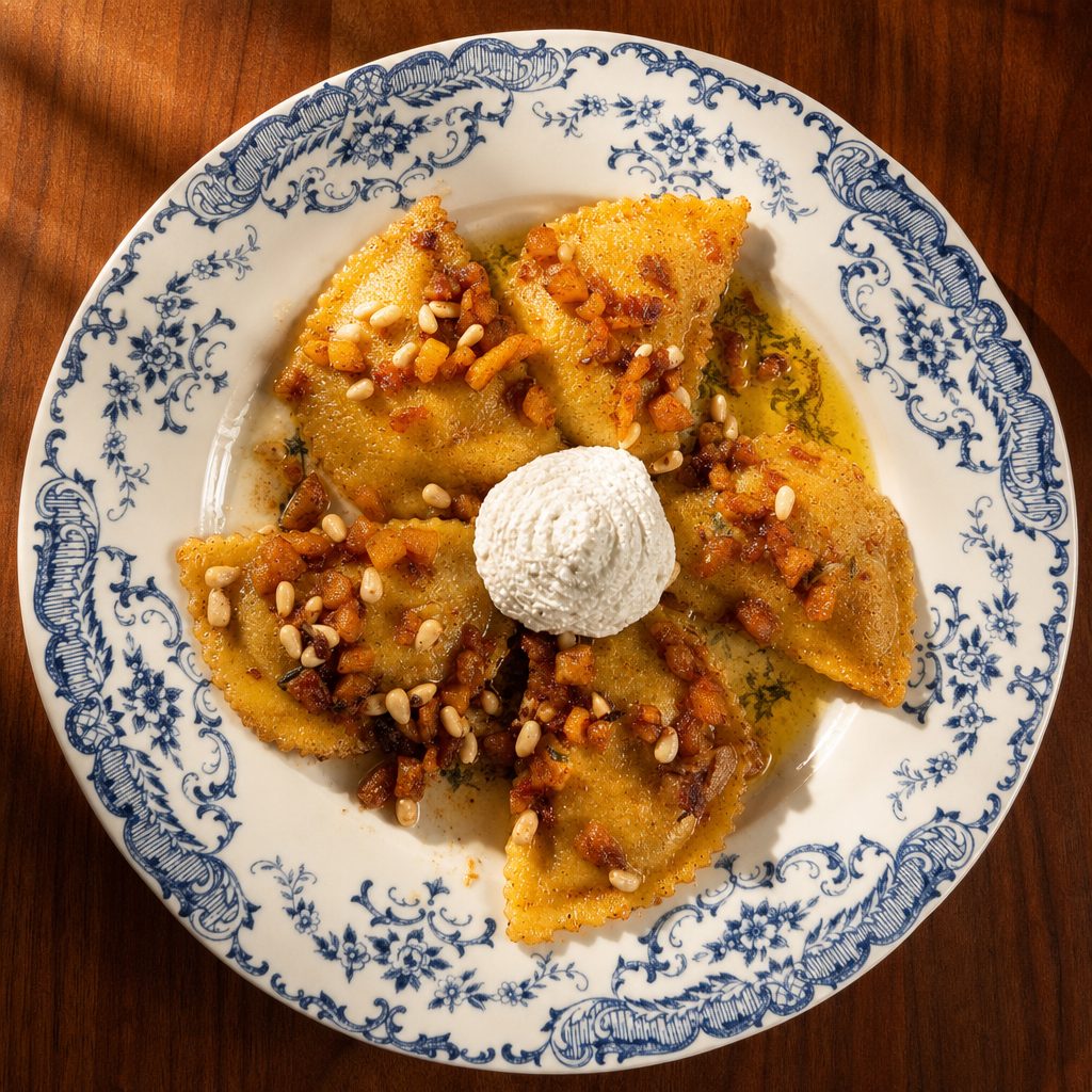 Zucca Ravioli.