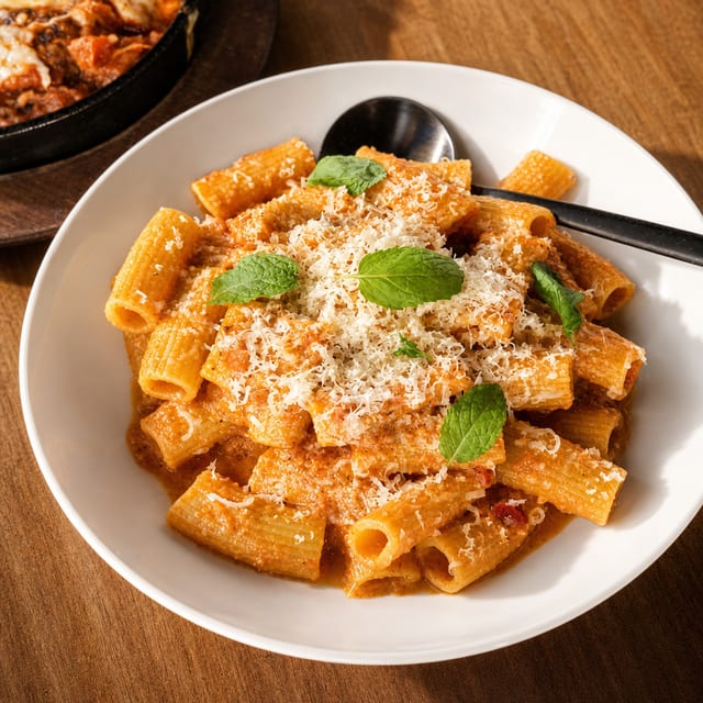 Spicy Rigatoni al 400.